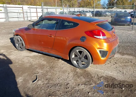 2015 Hyundai Veloster Turbo из США, поврежденный, VIN KMHTC6AE9FU224138